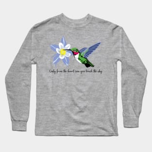 Hummingbird and Columbine Long Sleeve T-Shirt